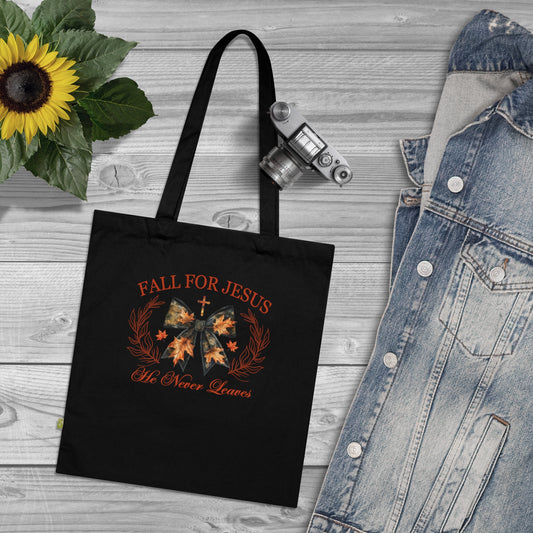 Fall for Jesus Tote Bag