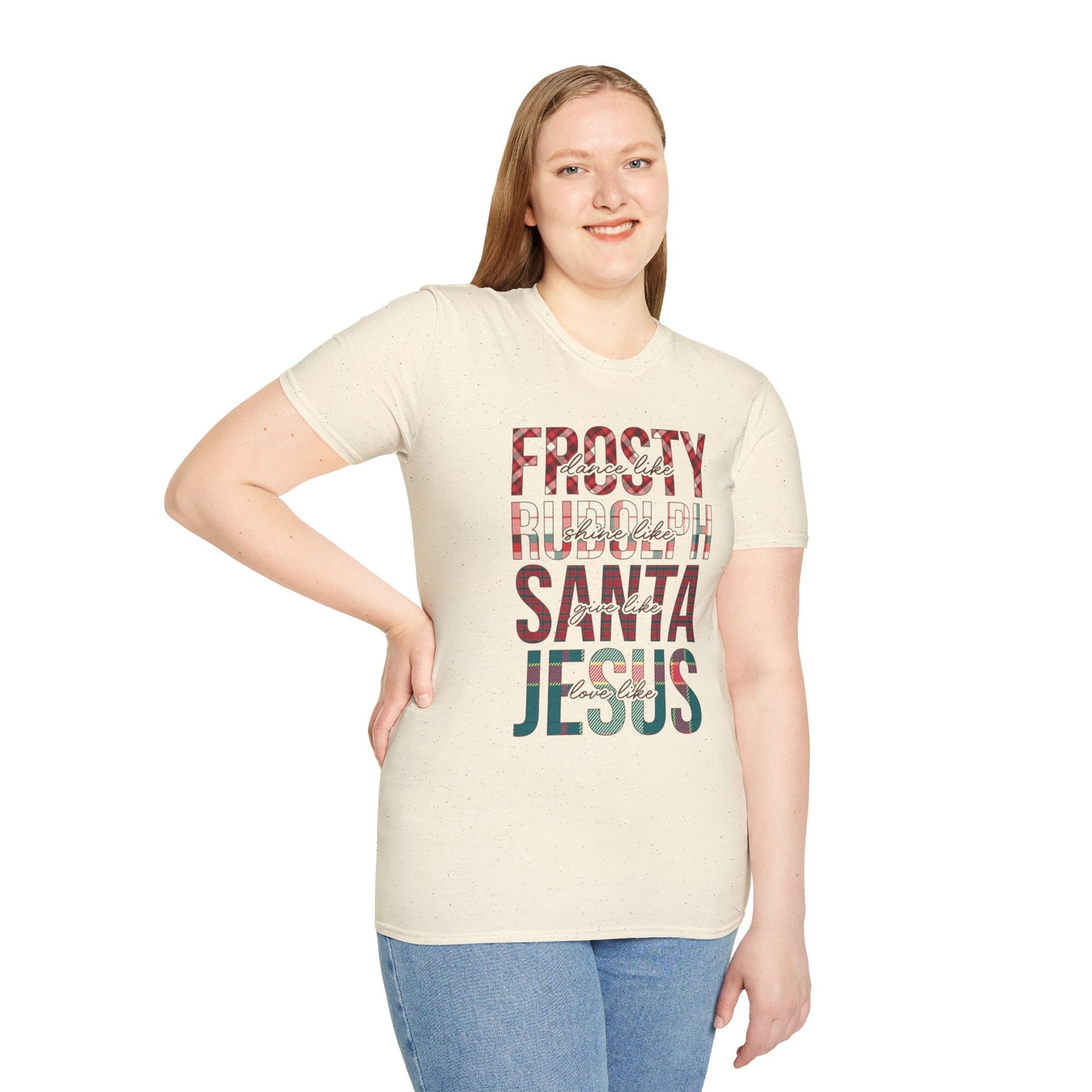 Christmas Frosty Jesus Unisex T-Shirt