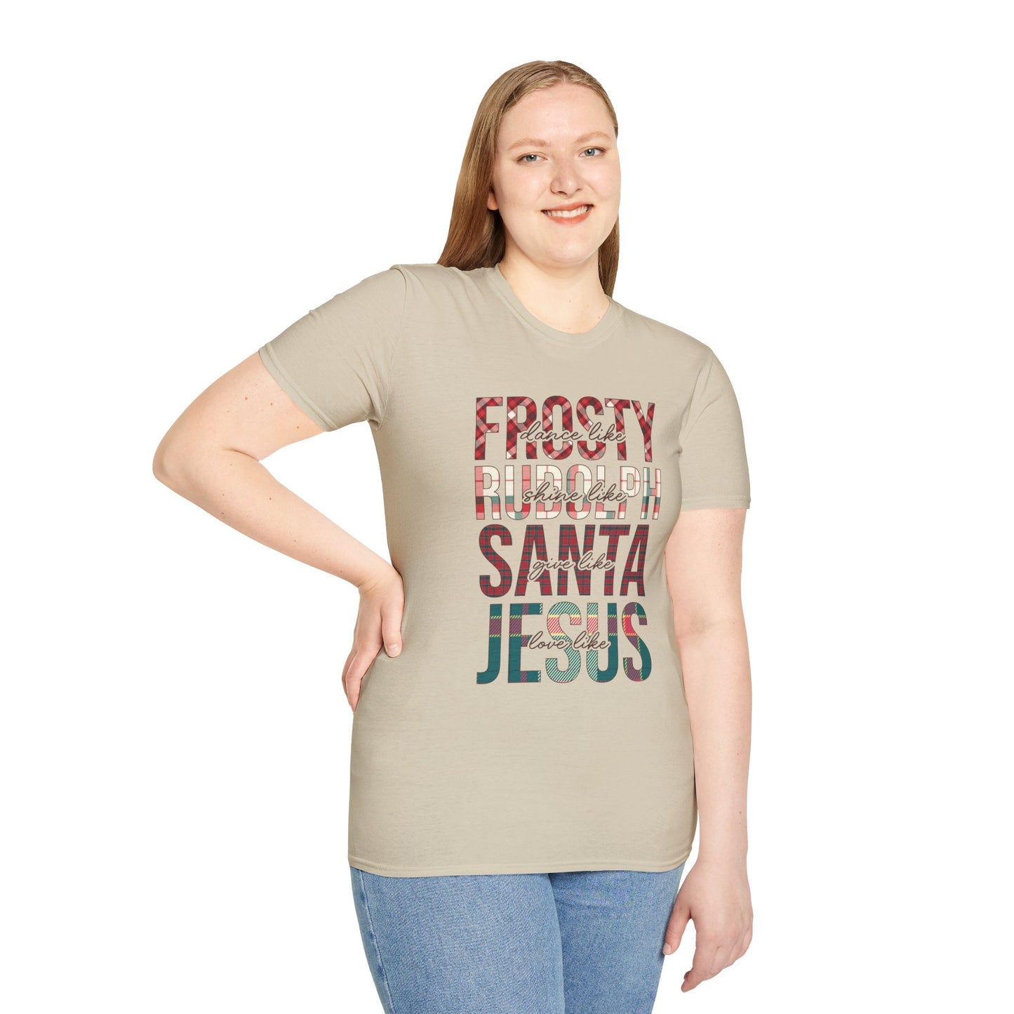 Christmas Frosty Jesus Unisex T-Shirt