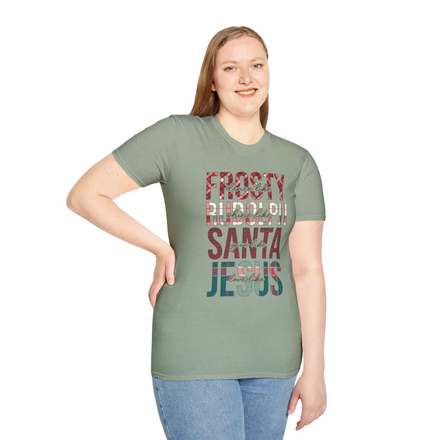 Christmas Frosty Jesus Unisex T-Shirt