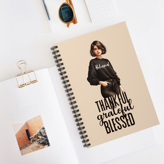 Thankful, Grateful, Blessed Notebook